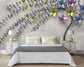 Bedroom - 3D Metal Flower TV Background Wallpaper