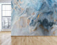Blue ocean abstract marble wallpaper - view 3