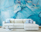 Blue grey and gold marble texture wallpaper - view 2