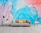 Colorful Marble Texture Abstract Wallpaper For Living Room