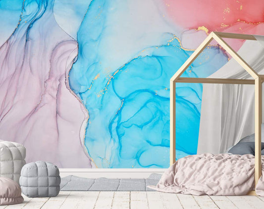 Colorful Marble Texture Abstract Wallpaper