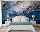 Dark blue marble texture wallpaper - view 3